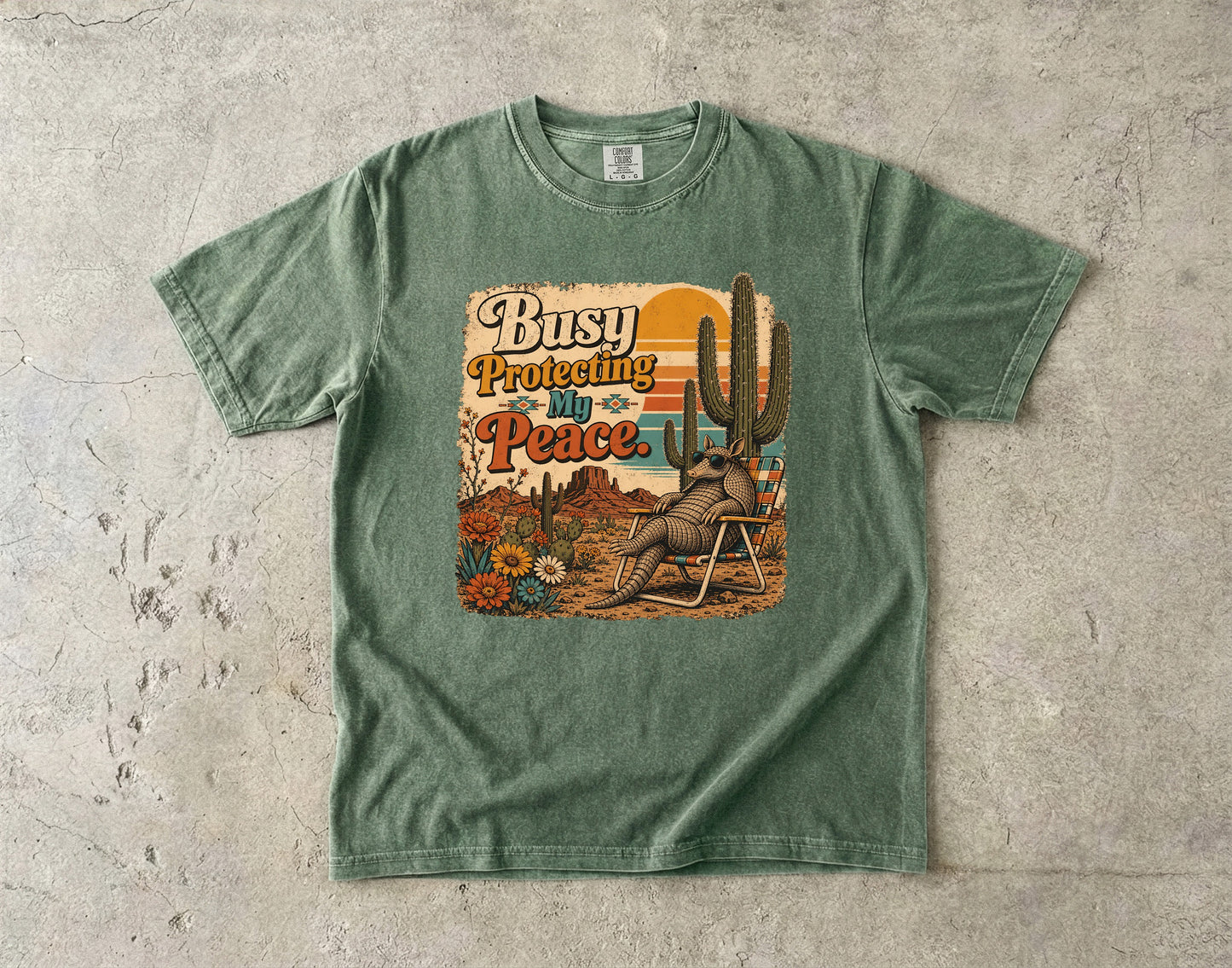 Busy Protecting My Piece -Comfort Colors T-shirt