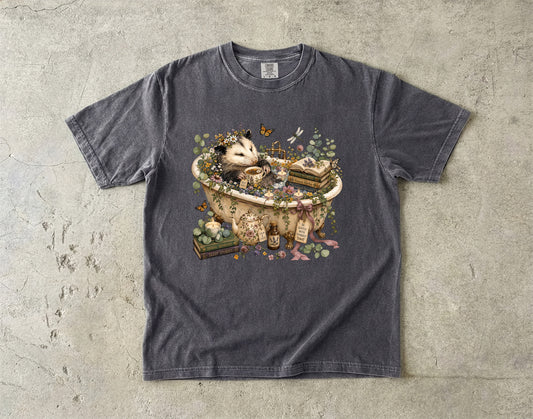 Relaxing Opossum Bath -Comfort Colors T-shirt