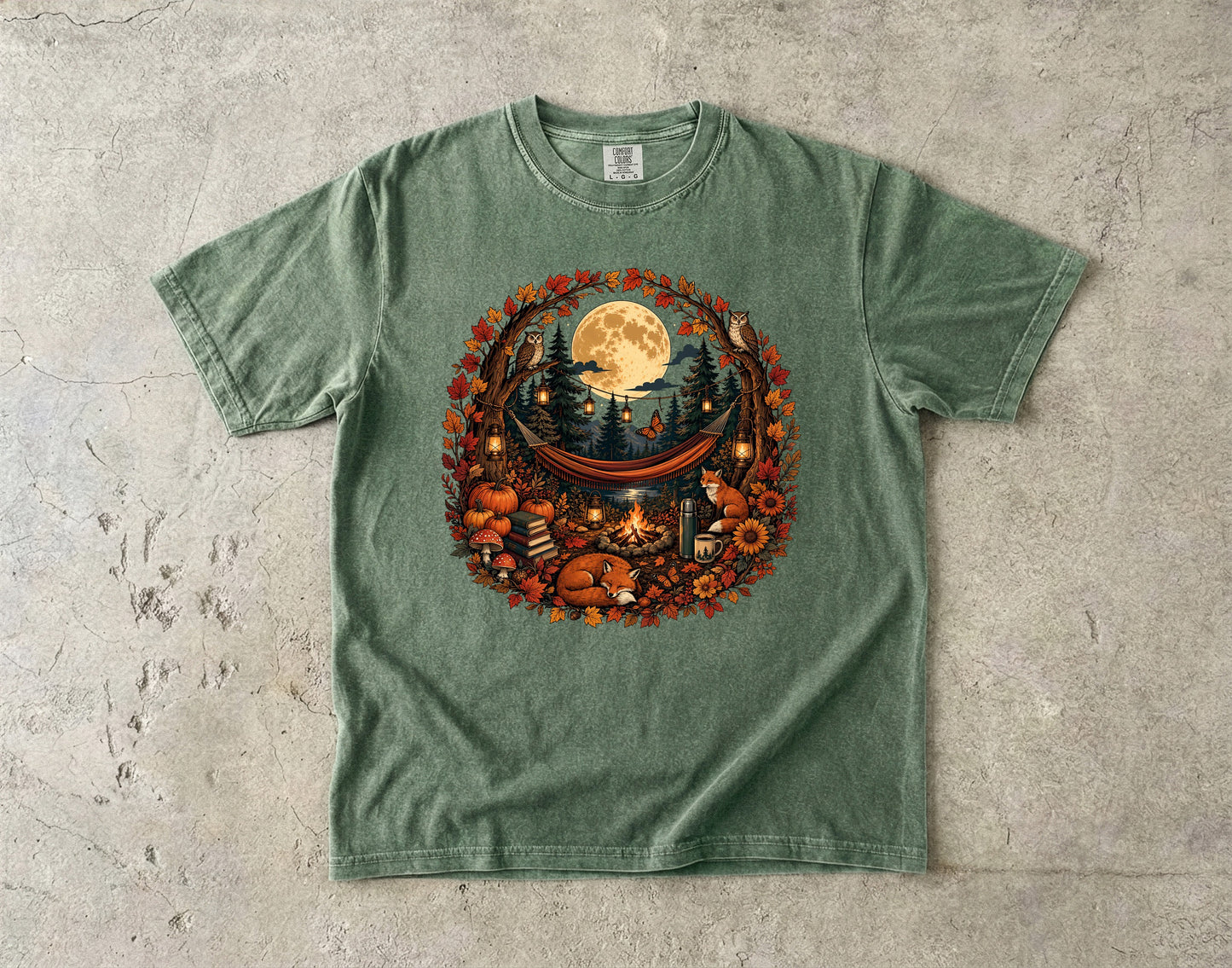 Moonlit Forest Camp - Comfort Colors T-shirt