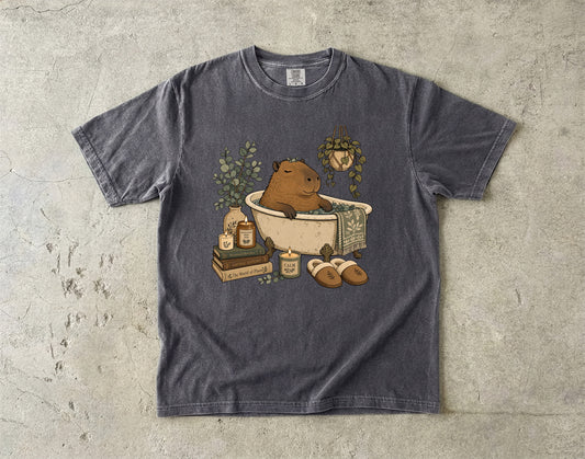 CabyBara In A Spa Bath -Comfort Colors T-shirt