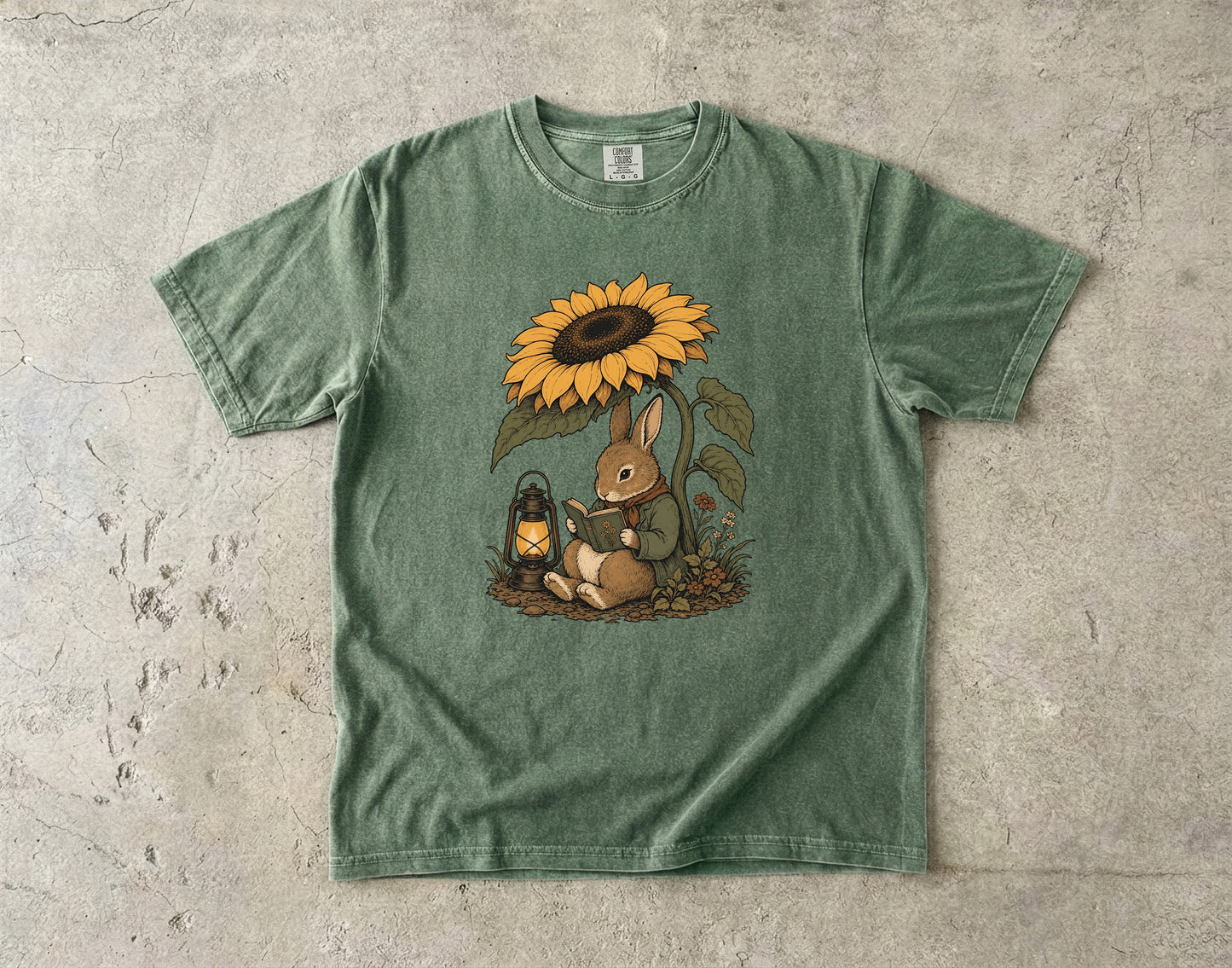 Reading Rabbit -Comfort Colors T-shirt