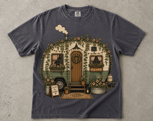 Cozy Vintage Camper -Comfort Colors T-shirt