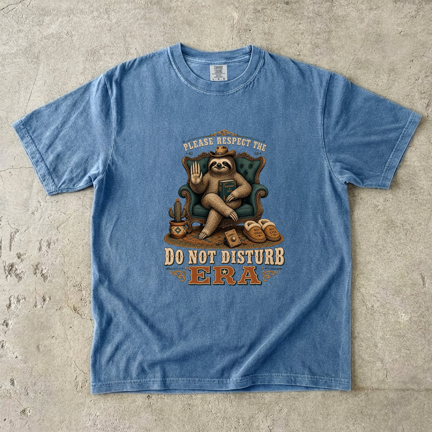 Do Not Disturb Era Funny Introvert Sloth Shirt|Comfort Colors T-shirt