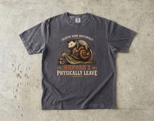 Before I Physically Leave Funny Introvert Shirt -Comfort Colors T-shirt