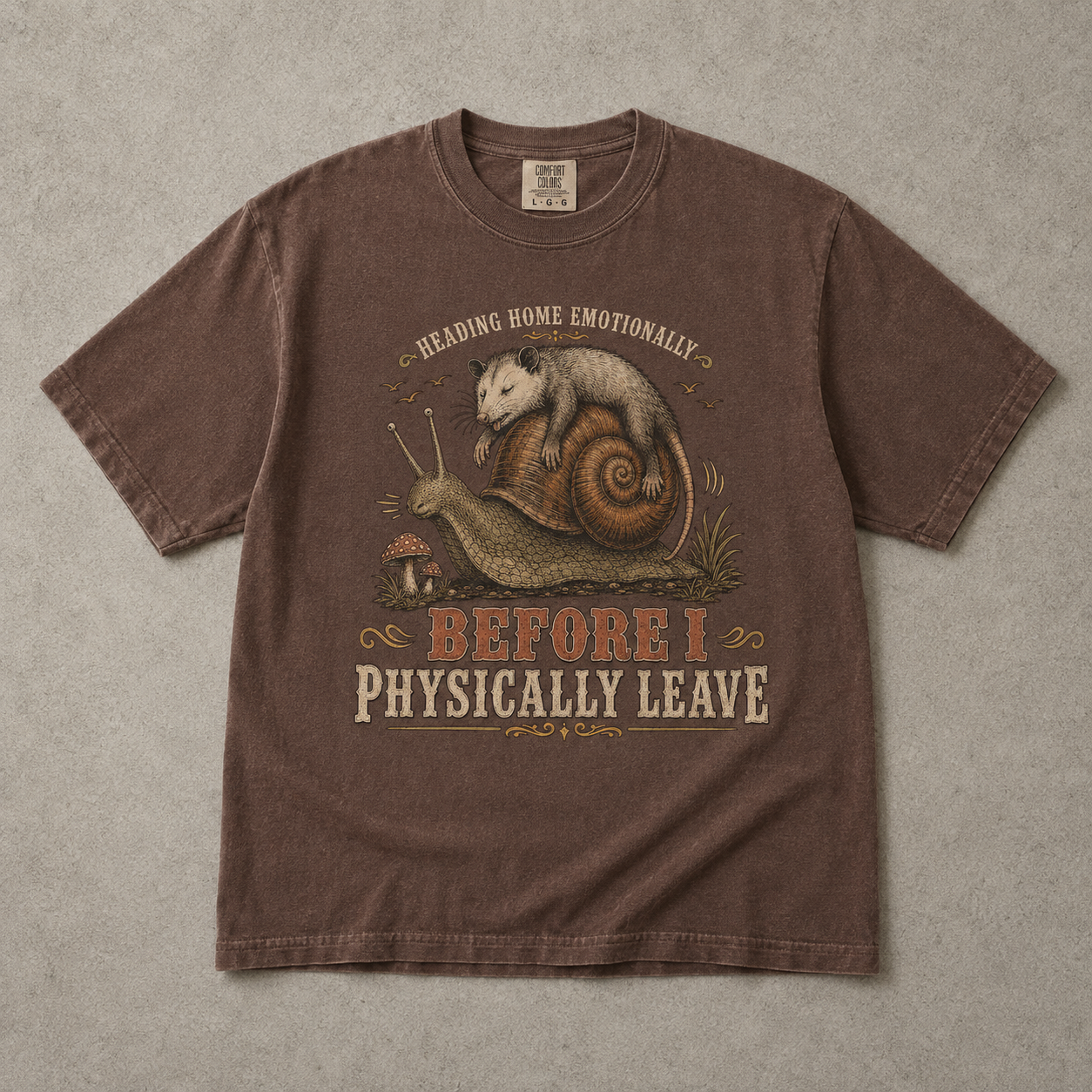 Before I Physically Leave Funny Introvert Shirt -Comfort Colors T-shirt