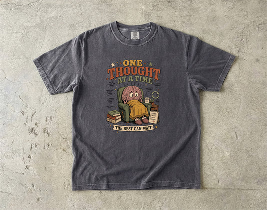 ADHD Overthinking Funny T-Shirt for Women-Comfort Colors T-shirt