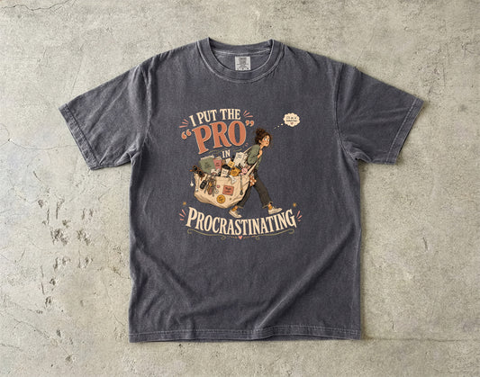 Funny Introvert Procrastination T-Shirt for Women - Comfort Colors T-shirt