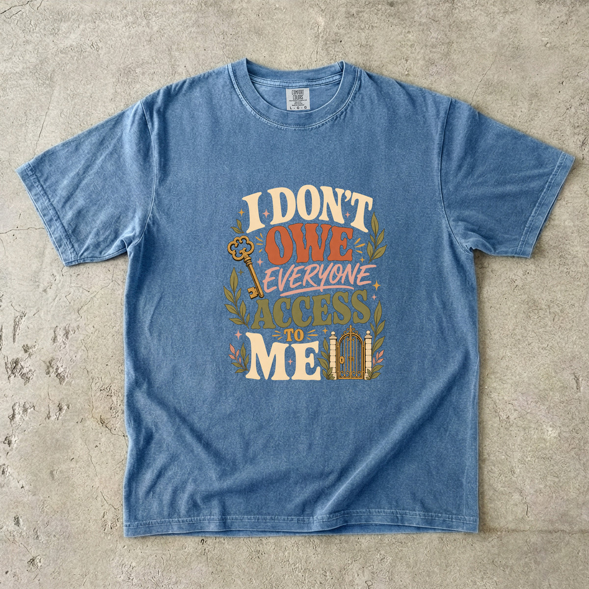 Funny Introvert Boundary T-Shirt for Women -Comfort Colors T-shirt