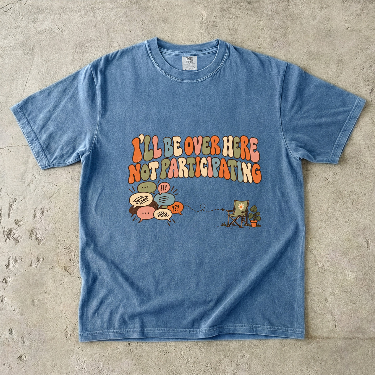 I’ll Be Over Here Not Participating Shirt | Funny Introvert Tee