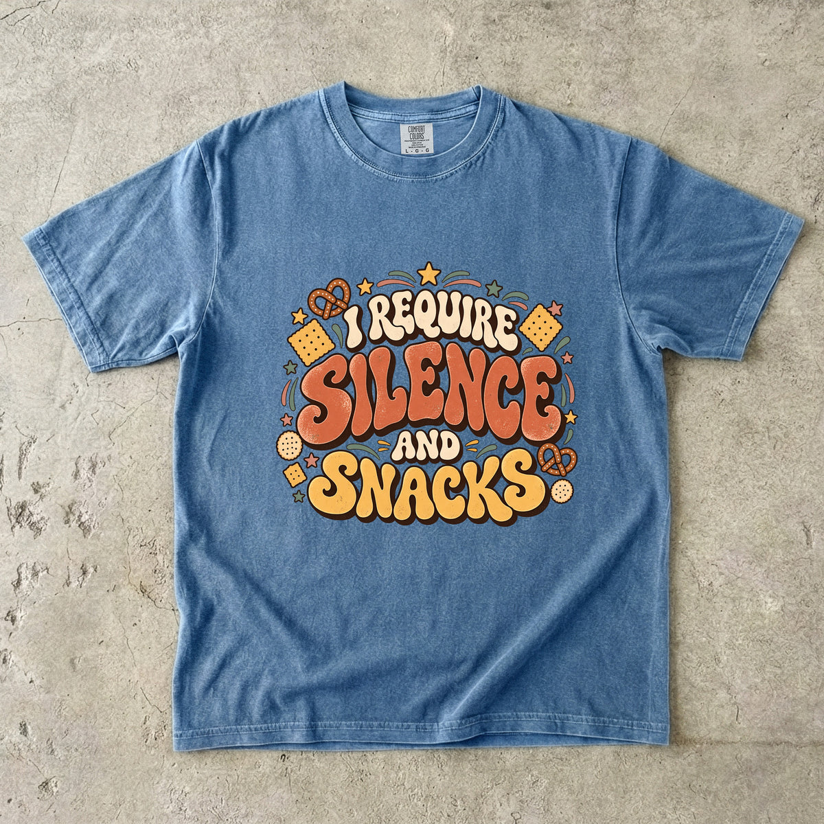 I Require Silence and Snacks Shirt | Funny Introvert Tee