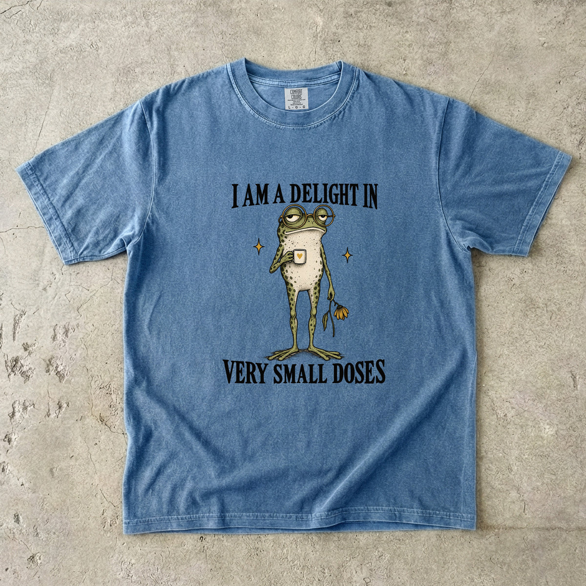 I Am a Delight in Very Small Doses Shirt | Funny Introvert Frog Tee
