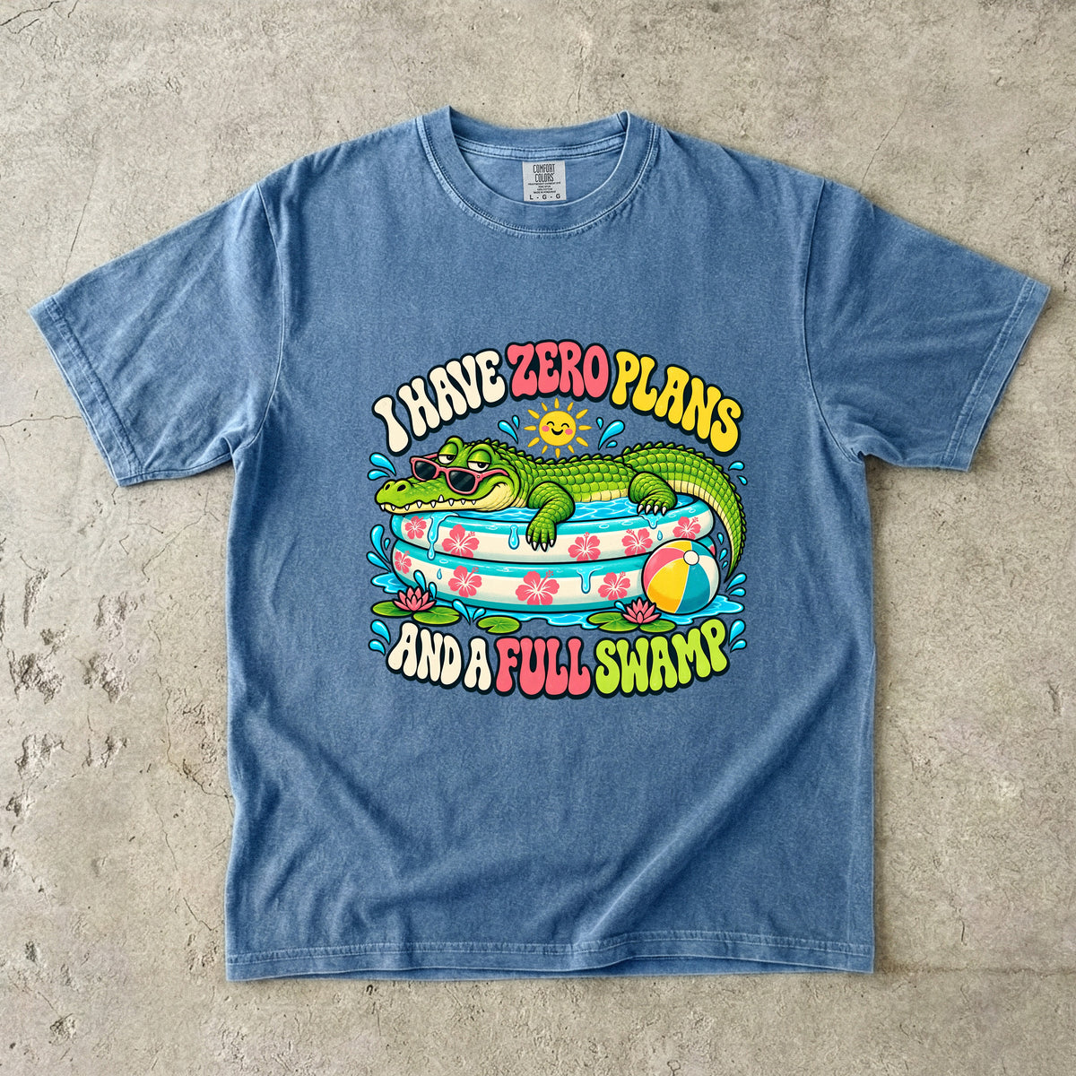 I Have Zero Plans and a Full Swamp Shirt | Funny Alligator Tee