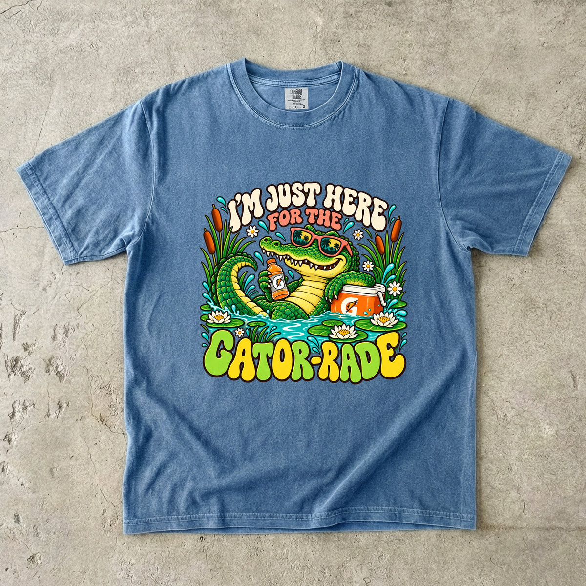 I'm Just Here for the Gator-Rade Shirt | Funny Crocodile Graphic Tee