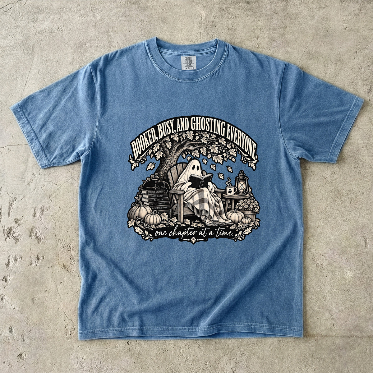 Booked Busy and Ghosting Everyone Shirt | Book Lover Ghost Tee