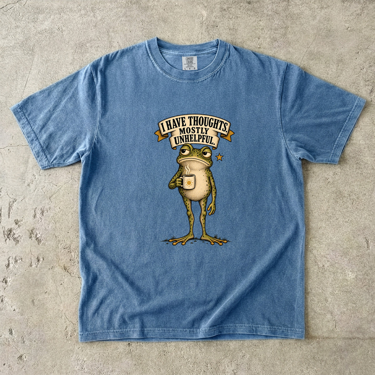 I Have Thoughts Mostly Unhelpful Shirt | Funny Frog T-Shirt