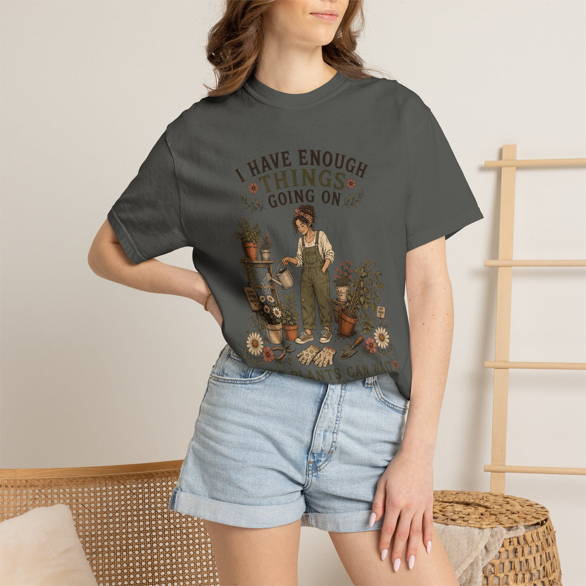 Funny Introvert "I Need a Minute" T-Shirt for Women -Comfort Colors T-shirt