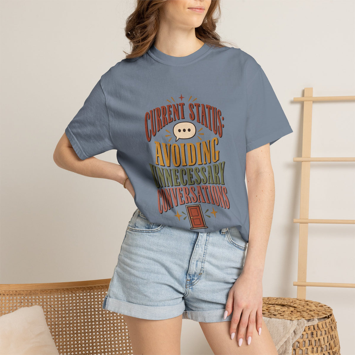 Avoiding Unnecessary Conversations Shirt | Funny Introvert Tee