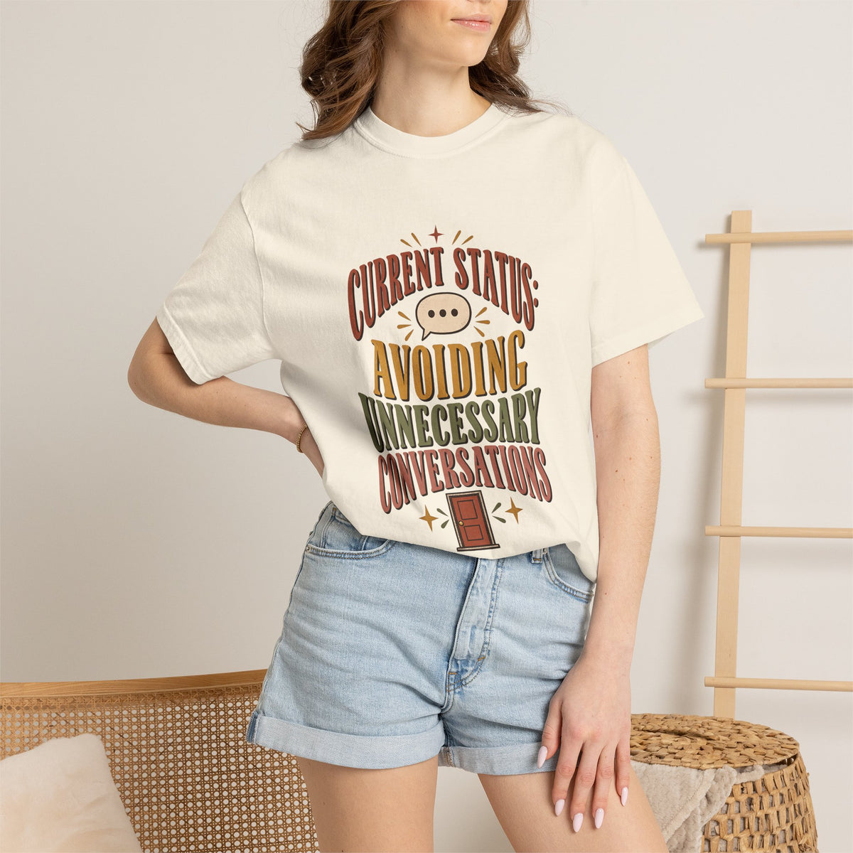 Avoiding Unnecessary Conversations Shirt | Funny Introvert Tee