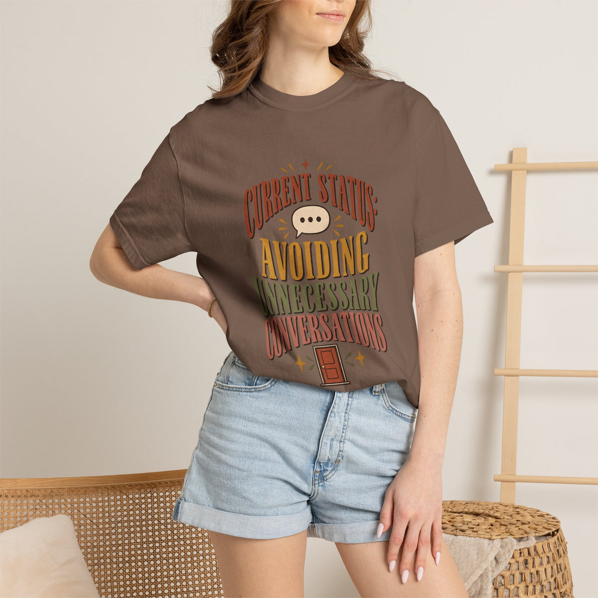 Avoiding Unnecessary Conversations Shirt | Funny Introvert Tee