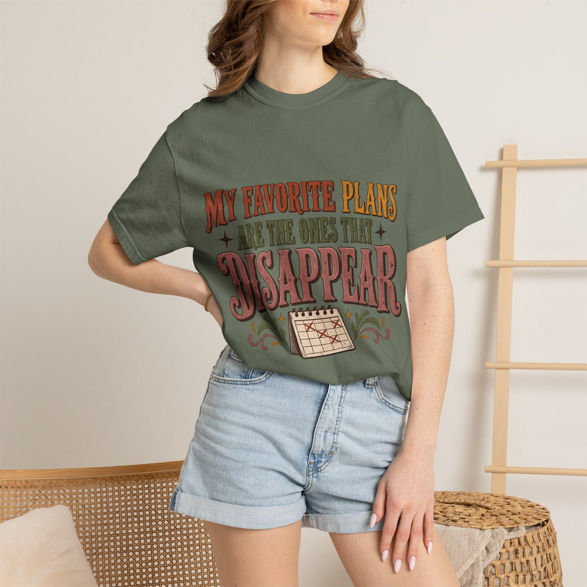 My Favorite Plans Are the Ones That Disappear Shirt | Funny Introvert Tee