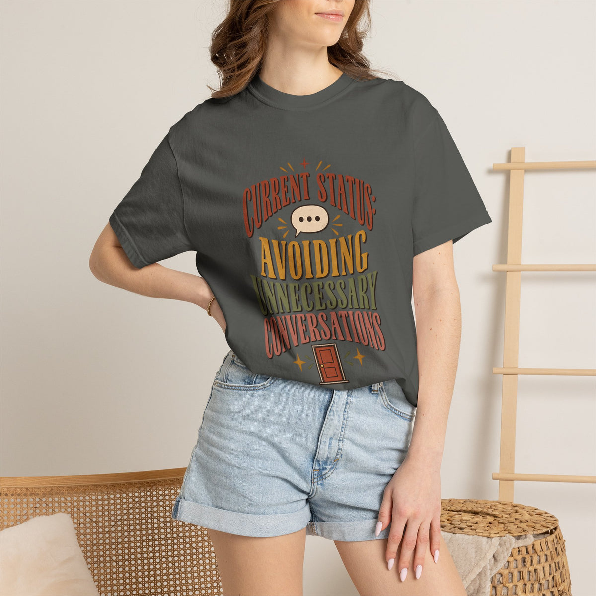 Avoiding Unnecessary Conversations Shirt | Funny Introvert Tee