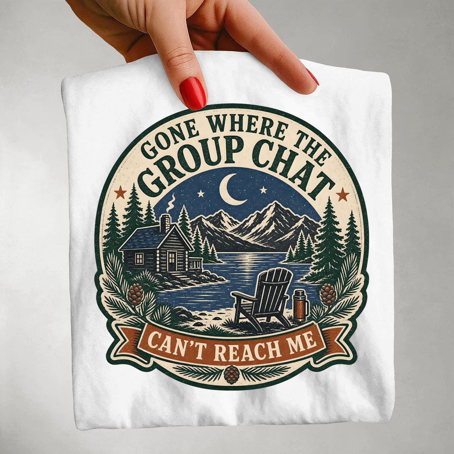 Gone Where The Group Chat Can't Find Me -Comfort Colors T-shirt