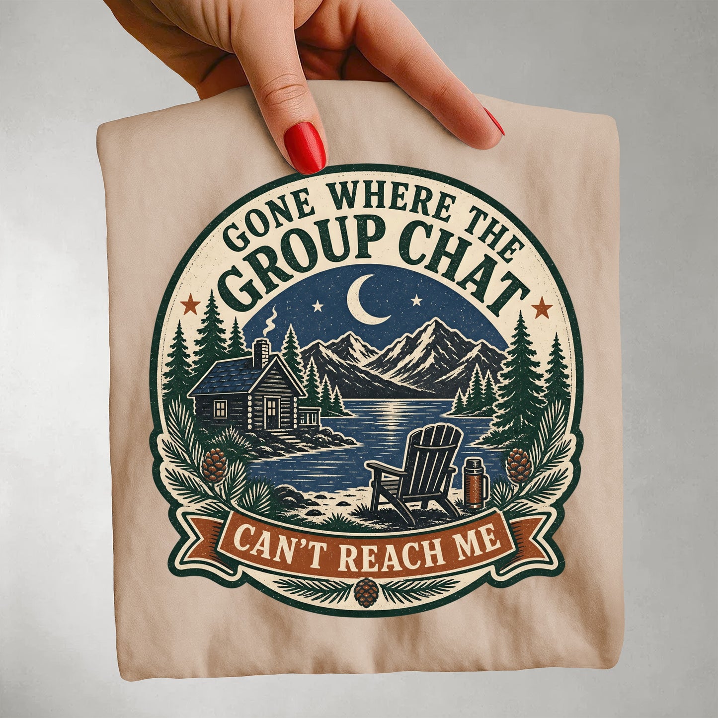 Gone Where The Group Chat Can't Find Me -Comfort Colors T-shirt