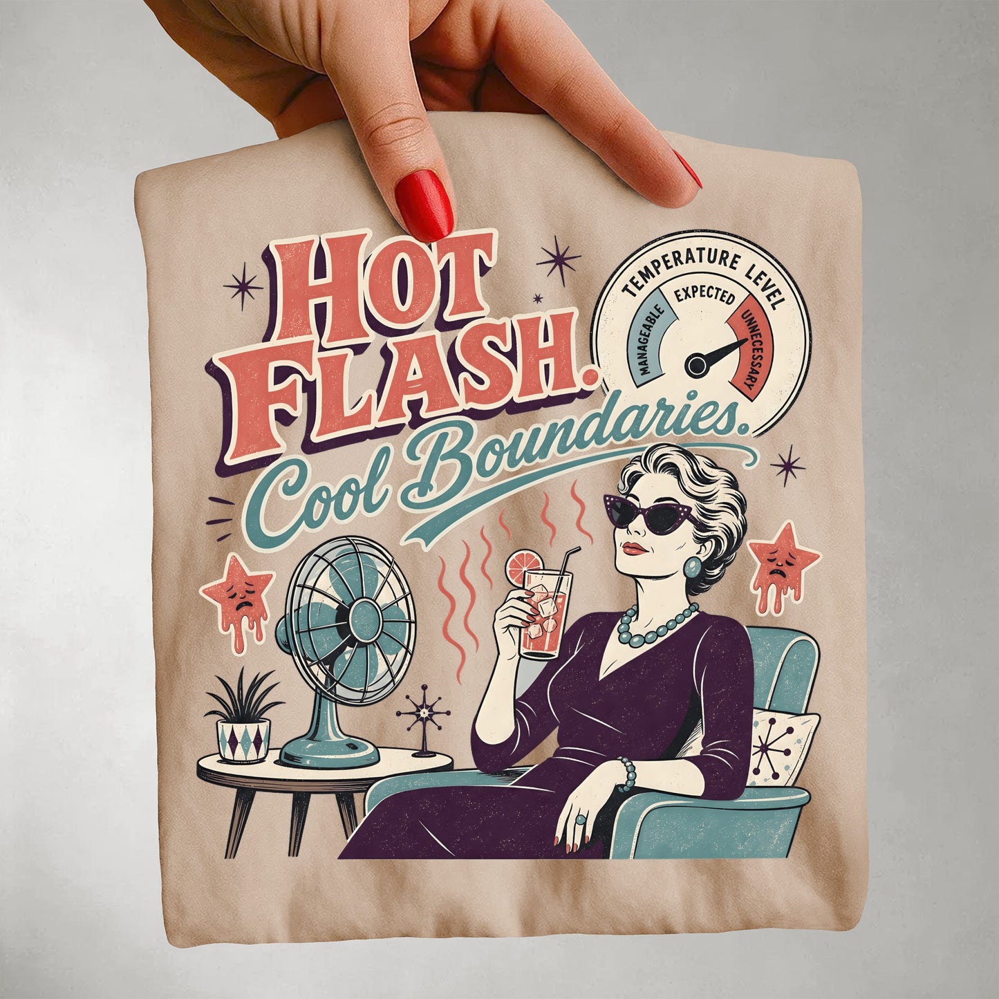 Hot Flash. Cool Boundaries. -Comfort Colors T-shirt