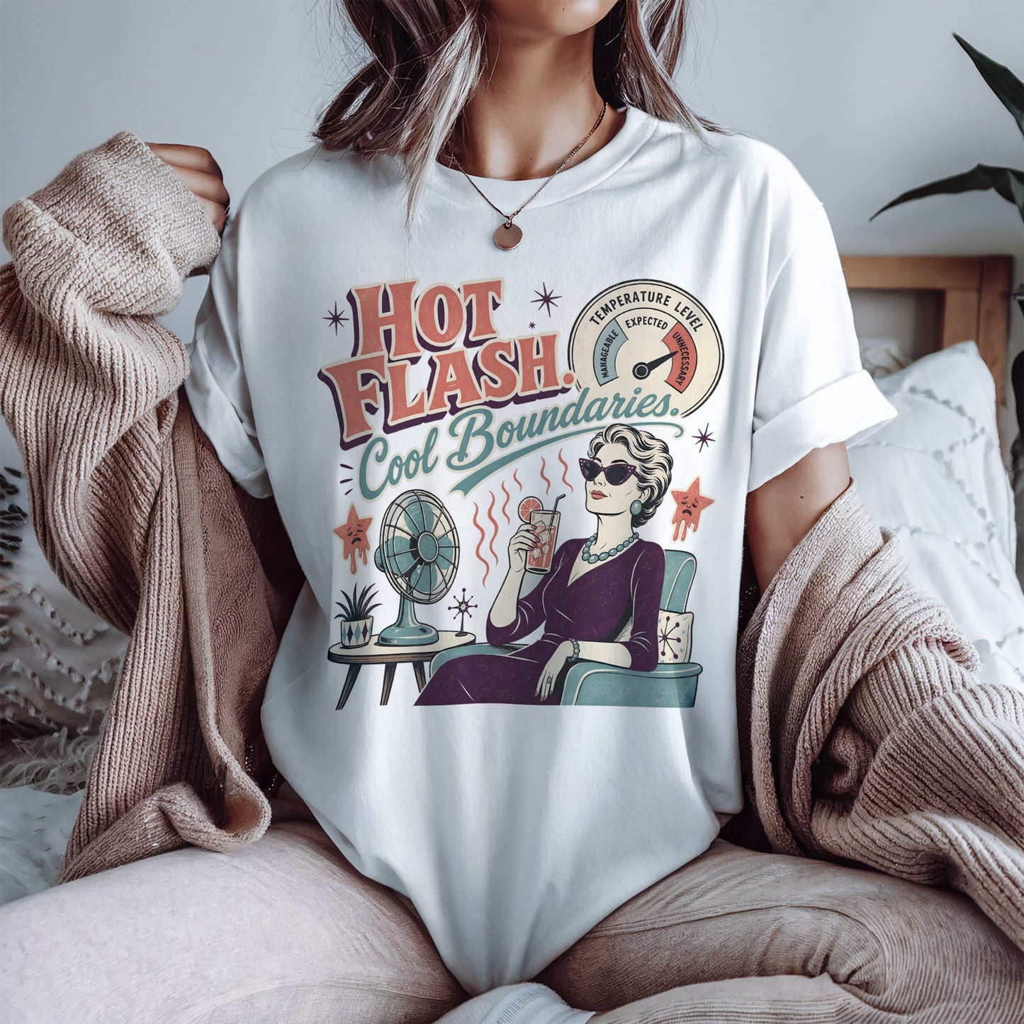 Hot Flash. Cool Boundaries. -Comfort Colors T-shirt