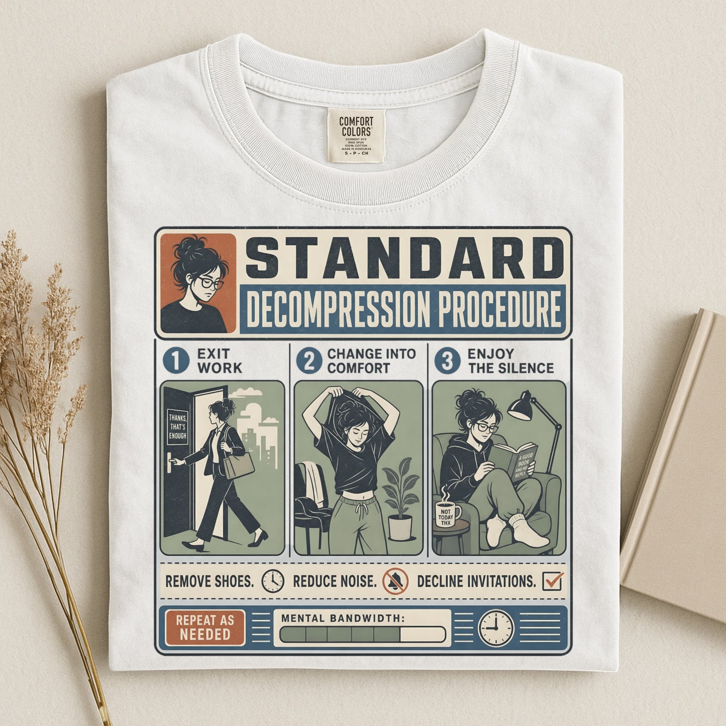 Standard Decompression Procedure -Comfort Colors T-shirt