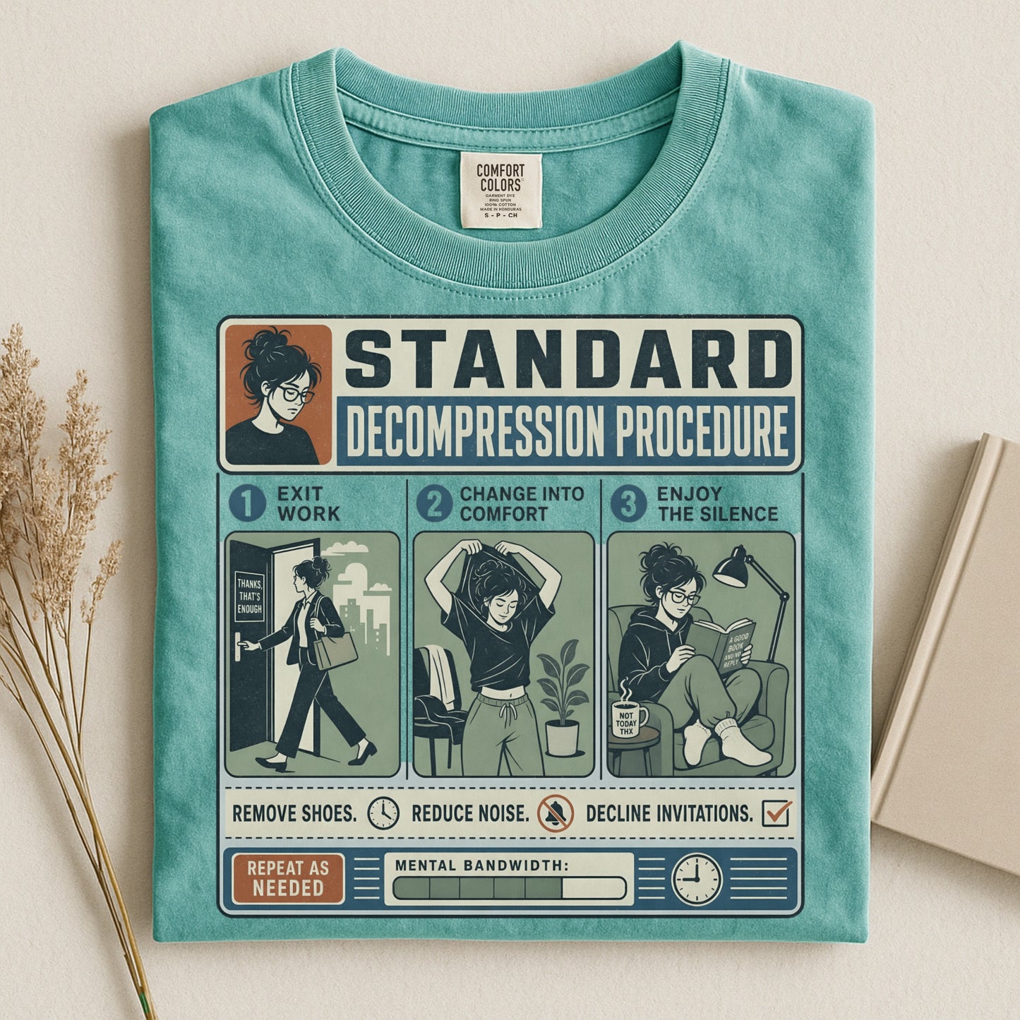 Standard Decompression Procedure -Comfort Colors T-shirt