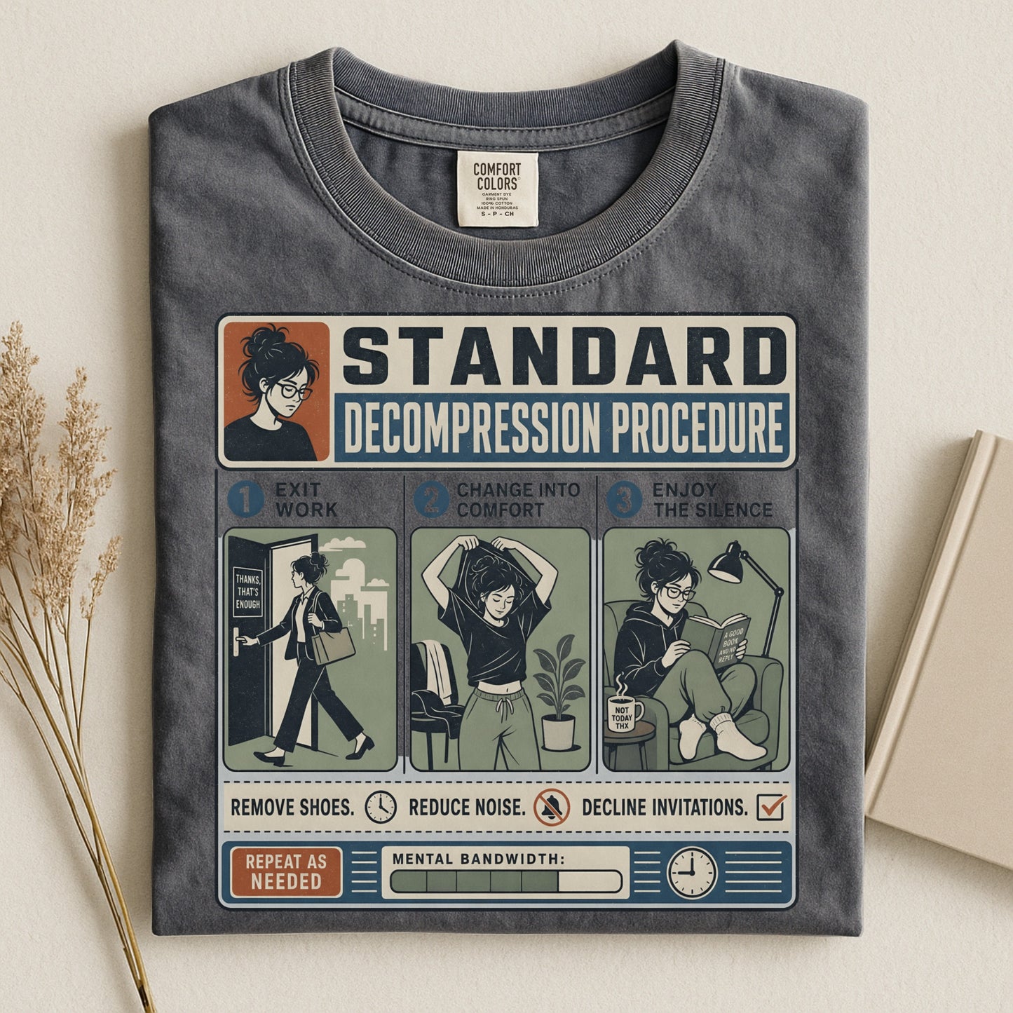Standard Decompression Procedure -Comfort Colors T-shirt