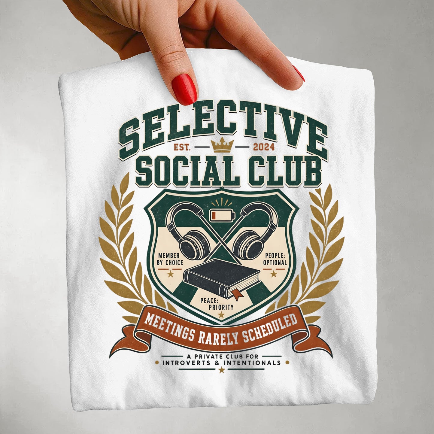 Selective Social Club Meetings Rarely Scheduled -Comfort Colors T-shirt
