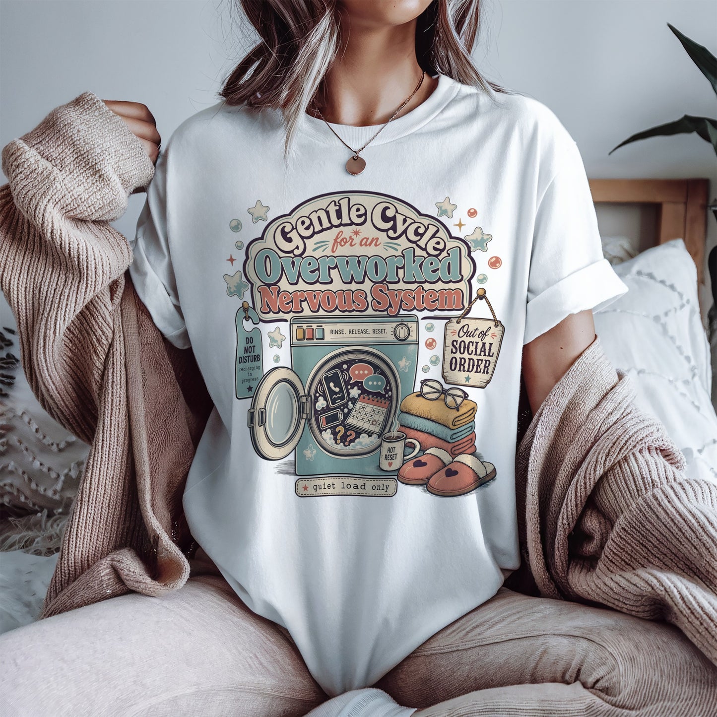 Gentle Cycle for an Overworked Nervous System-Comfort Colors T-shirt