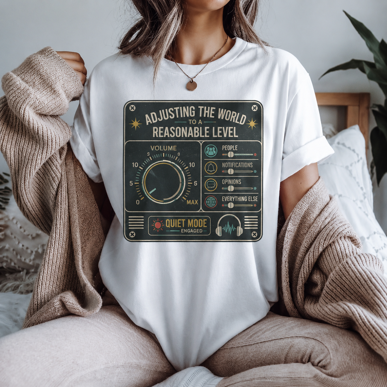 Adjusting the World To A Reasonable Level -Comfort Colors T-shirt