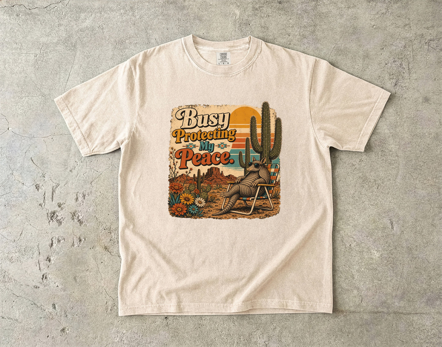 Busy Protecting My Piece -Comfort Colors T-shirt