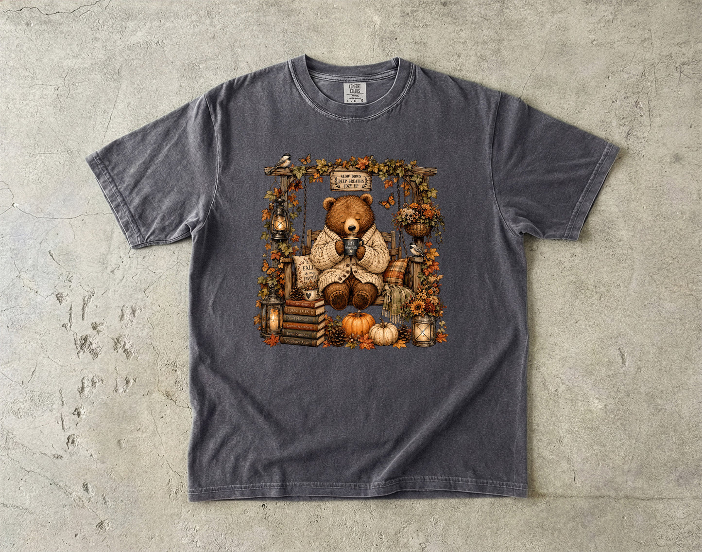 Sleepy Bear Porch -Comfort Colors T-shirt