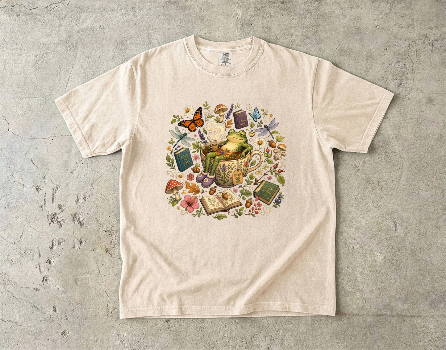 Funny Frog Tea -Comfort Colors T-shirt