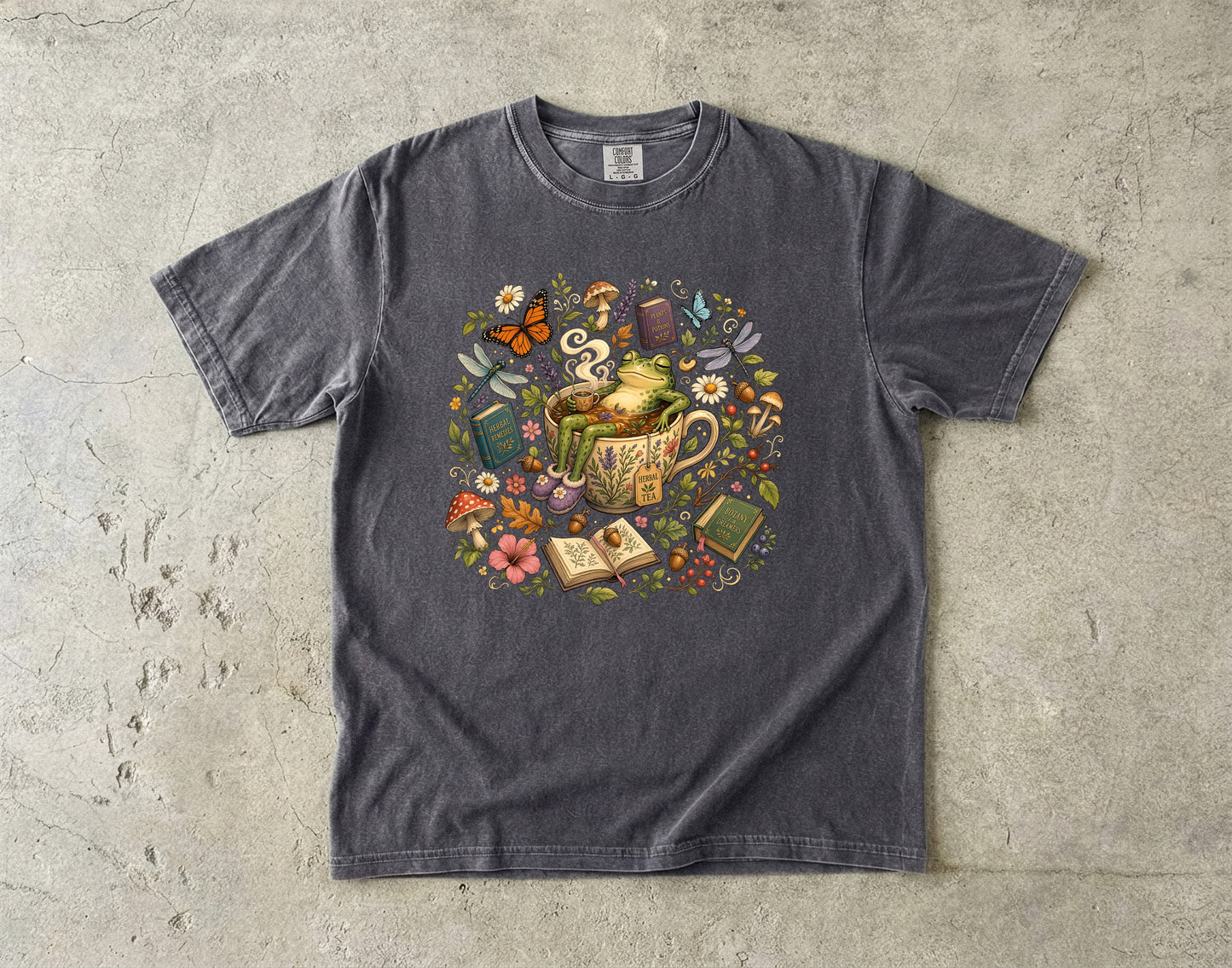 Funny Frog Tea -Comfort Colors T-shirt