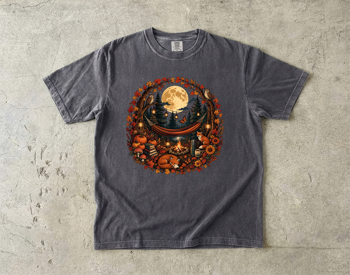 Moonlit Forest Camp - Comfort Colors T-shirt