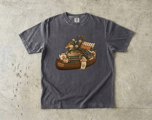 Cozy Duck Canoe -Comfort Colors T-shirt