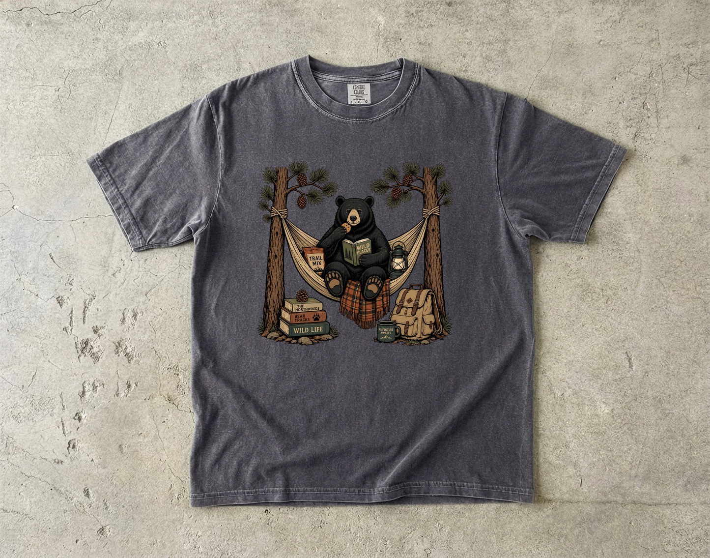 Relaxing Bear Hammock -Comfort Colors T-shirt