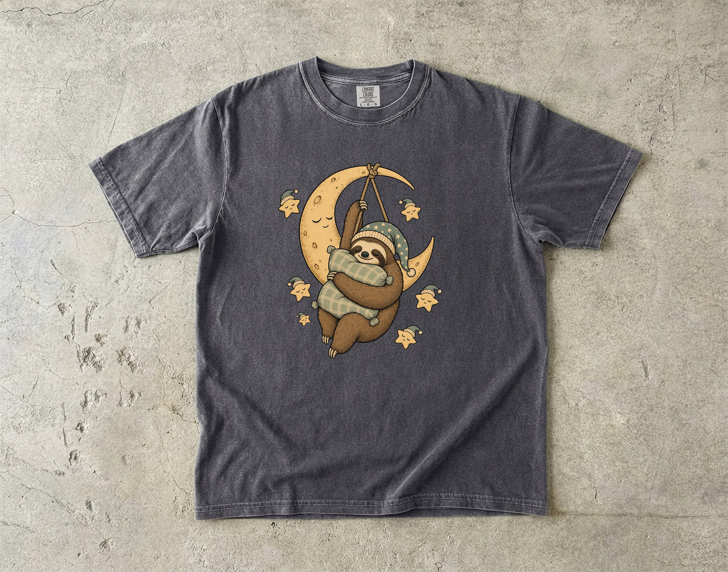 Moon Swing Sloth -Comfort Colors T-shirt