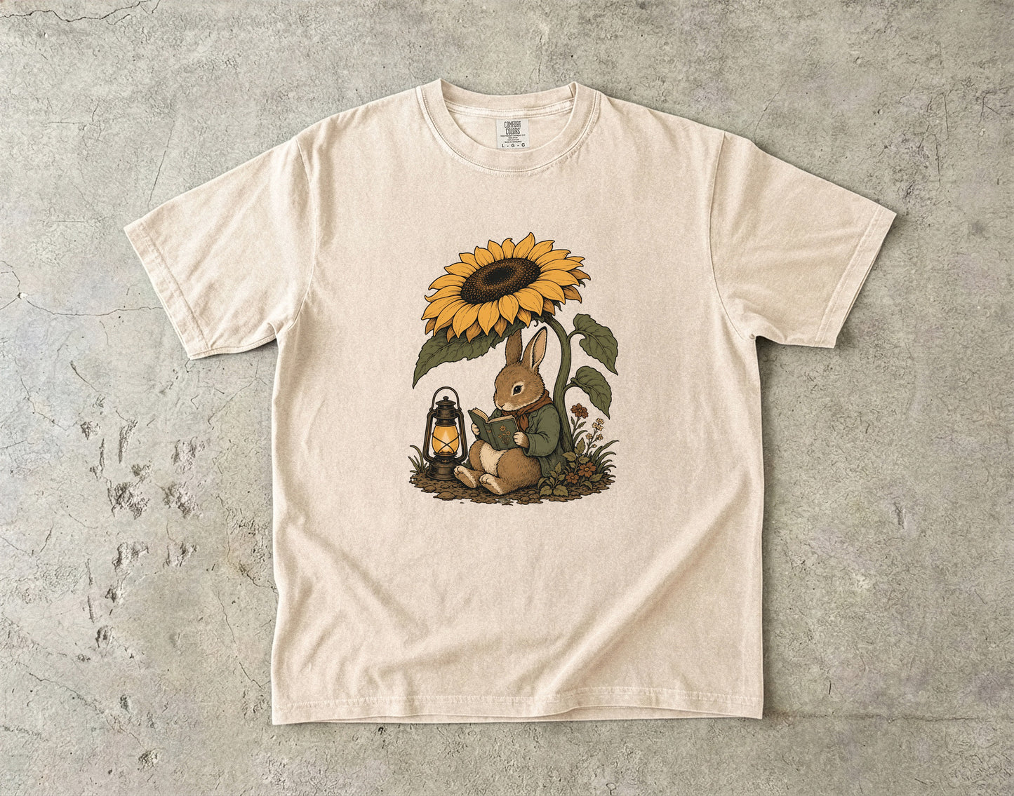 Reading Rabbit -Comfort Colors T-shirt