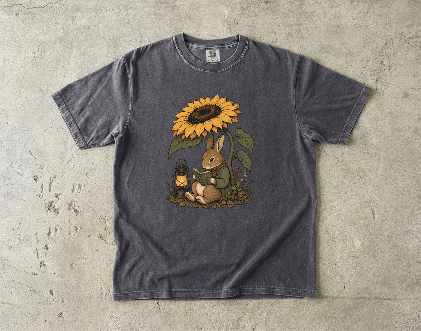 Reading Rabbit -Comfort Colors T-shirt