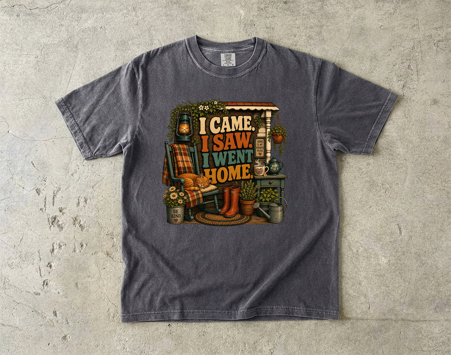 I Came I Saw I Went Home Introvert -Comfort Colors T-shirt