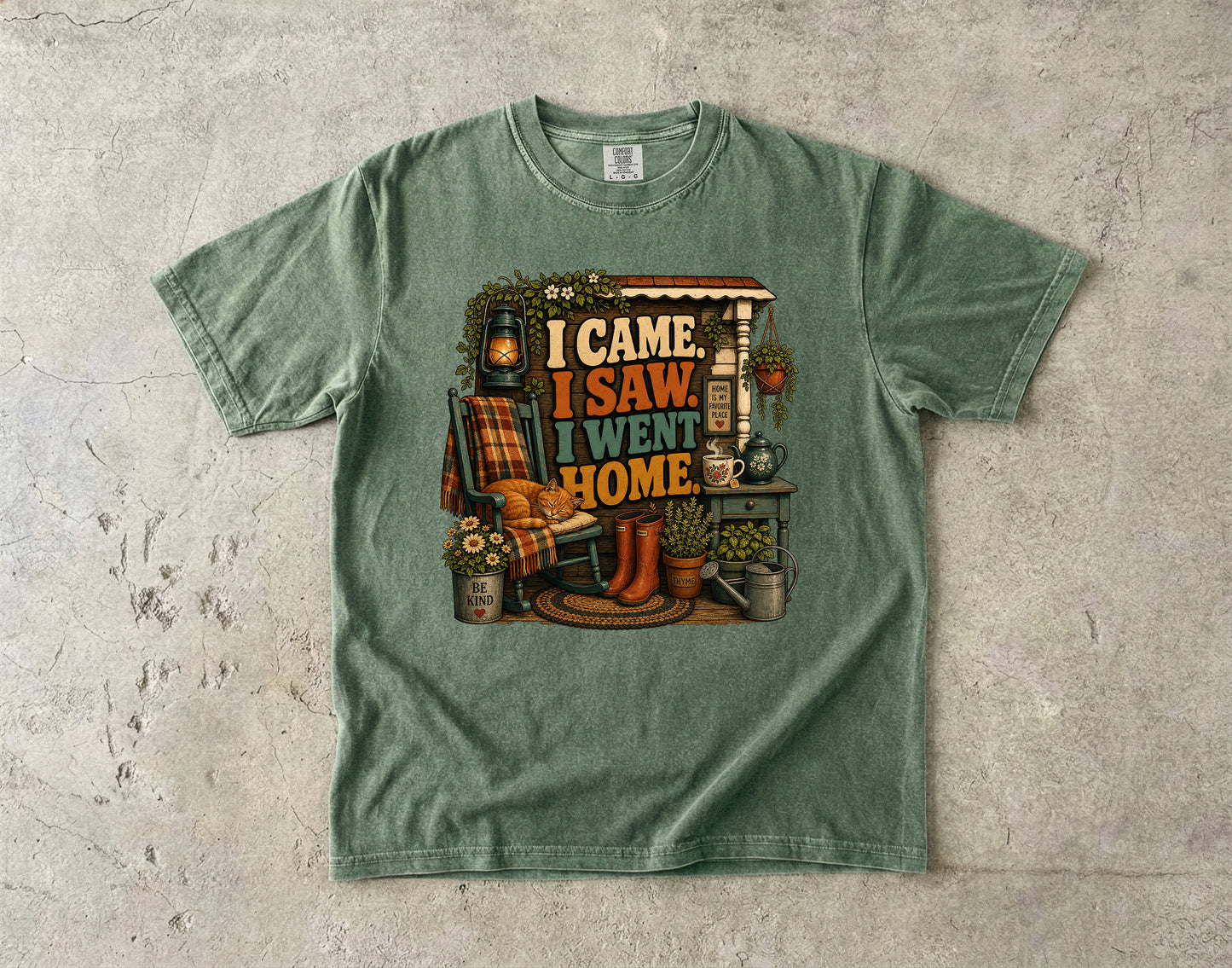 I Came I Saw I Went Home Introvert -Comfort Colors T-shirt
