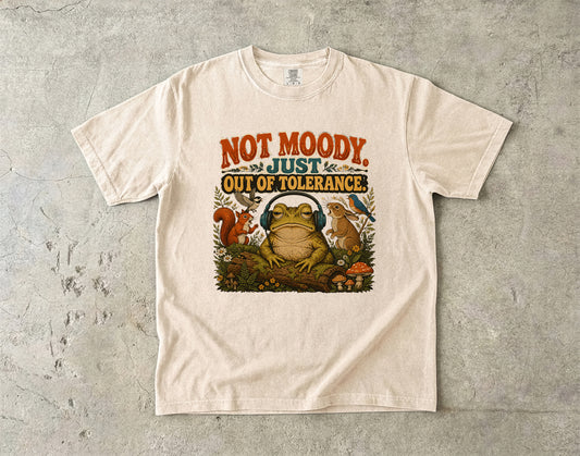 Not Moody Just Out Of Tolerance Toad -Comfort Colors T-shirt