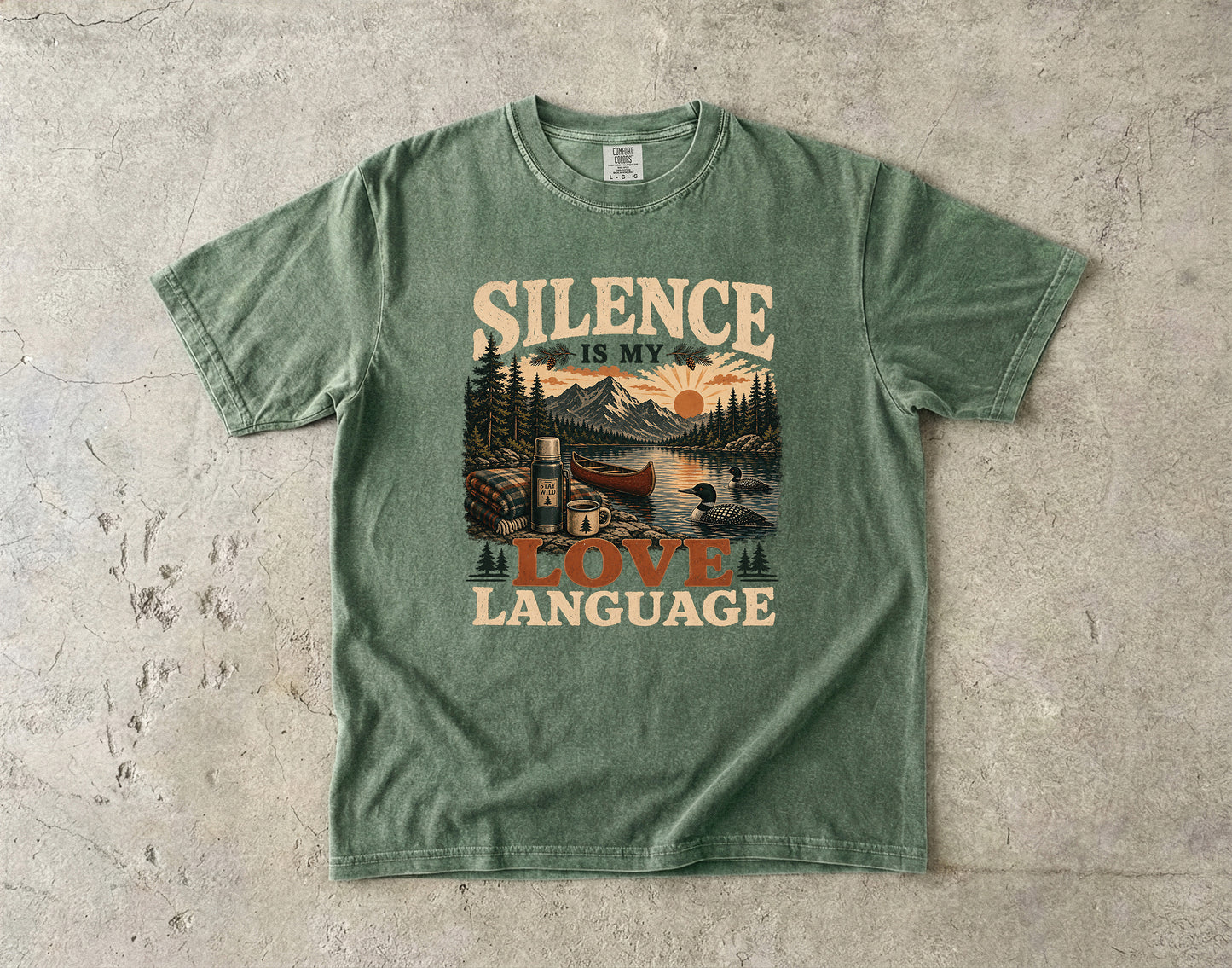 Silence Is My Love Language -Comfort Colors T-shirt
