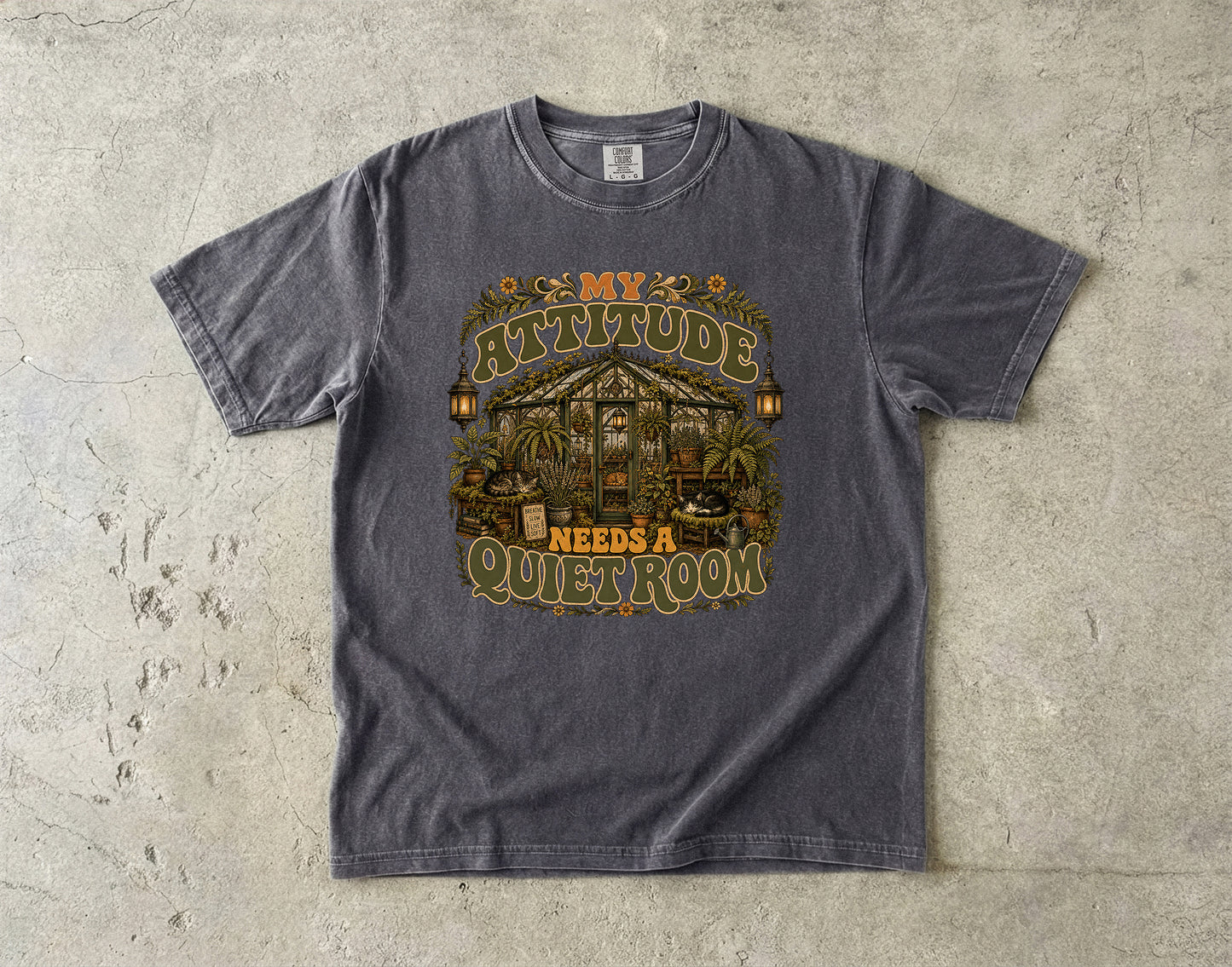 My Attitude Needs A Quiet Room Introvert -Comfort Colors T-shirt
